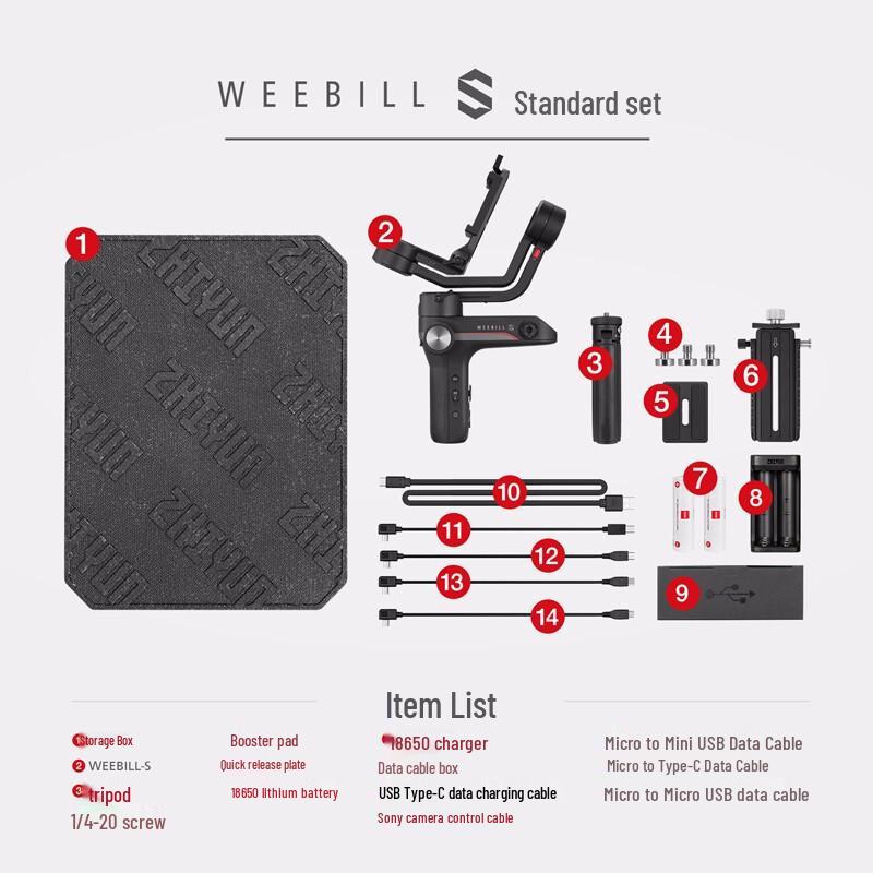 Zhiyun WEEBILL S Handheld Gimbal for Micro-Single Mirrorless Cameras