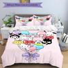 3pcs Sanrio Characters Balloon Design Print Cover Set Ultra Soft, Breathable, and Comfortable Bedding with Stylish Design for Bedroom and Guest R