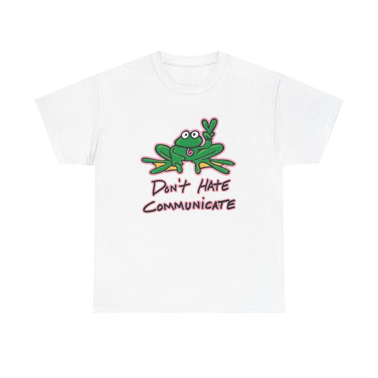 Don t Hate Communicate Graphic T Shirt NEW ADULT Tee S