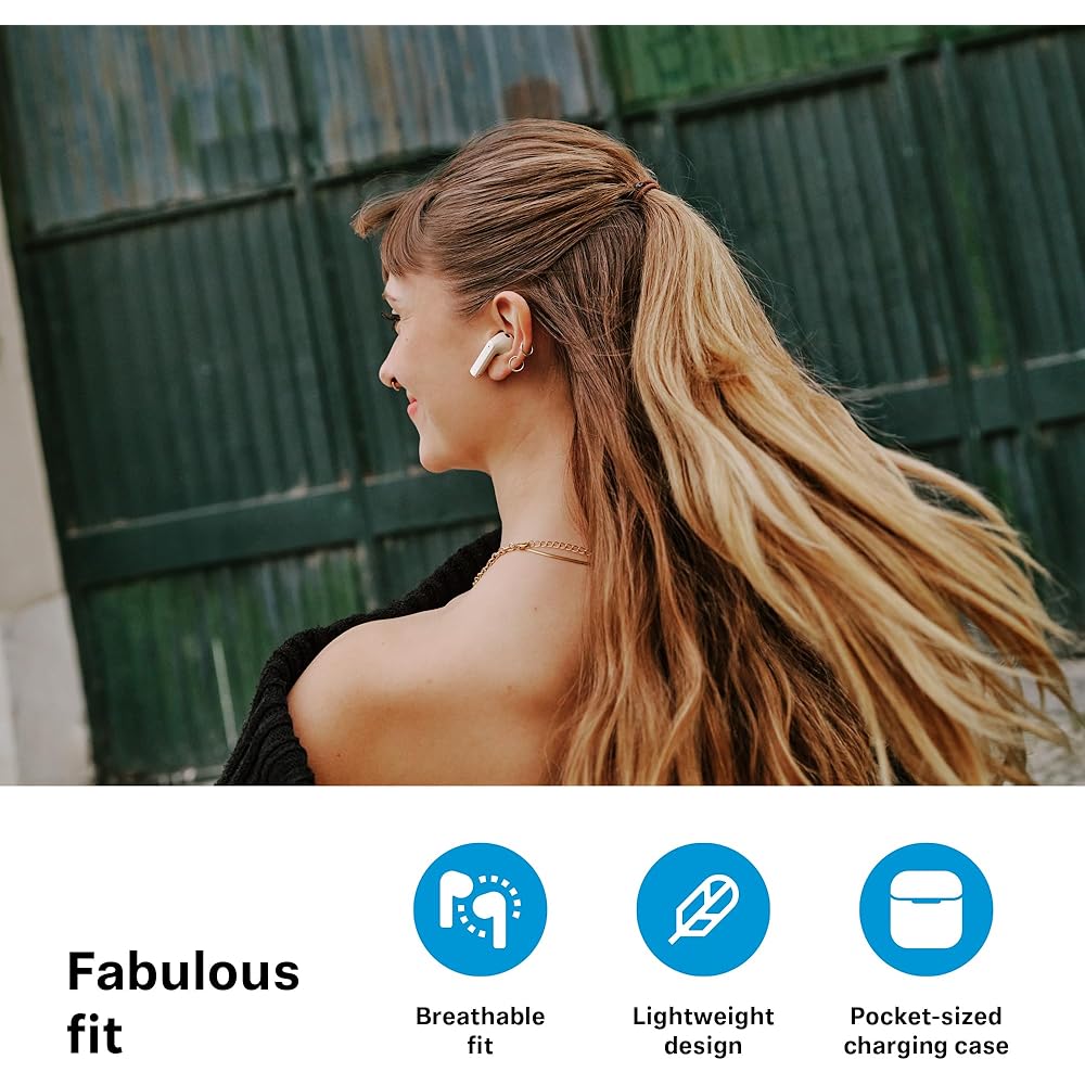 Sennheiser ACCENTUM Open Wireless Earbuds - Open-ear design, dynamic sound & Bluetooth 5.3, IPX4 water-resistant, 28-hour battery life, USB-C charging