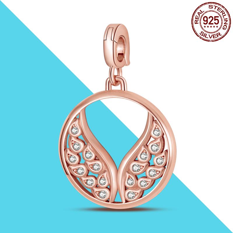 925 Silver Me Series Eye Medallion Pendant Charms for Bracelet Necklace DIY Link Earring Styling Two-ring Connector Jewelry
