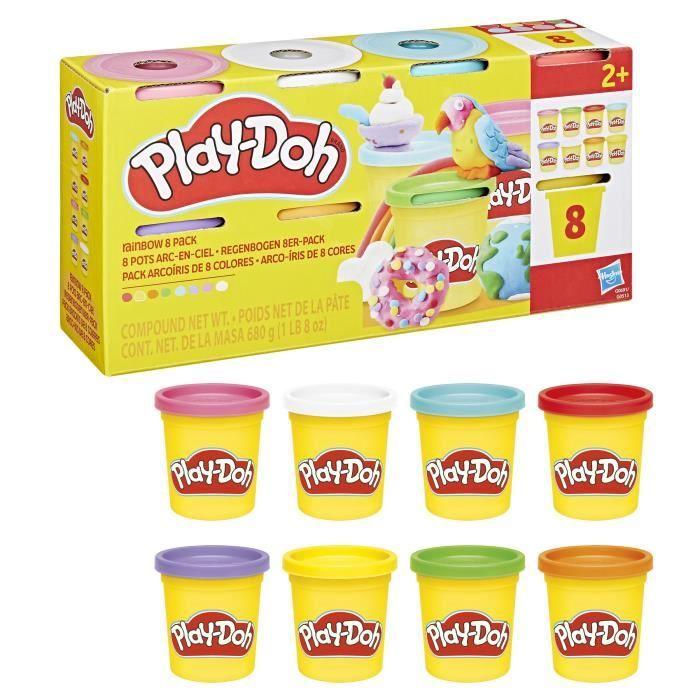 Play-Doh, 8 Pots De Pâte À Modeler, Classique Dès 3 Ans, Modèle Aléatoire