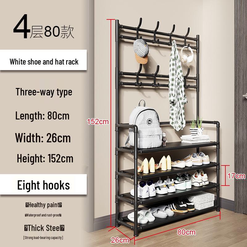 Kedi All-in-One Coat, Hat, and Shoe Rack for Bedroom and Living Room