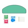 Universal Motorcycle Helmet Visor Anti Fog Film Insert Clear Lens Clear View Helmet Visor Insert Simple Installation