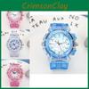 Ku Luo Mi Girls' Electronic Watch With Time Display And Glow-in-the-dark Feature Ideal Toy For Kindergarten Birthday Gift