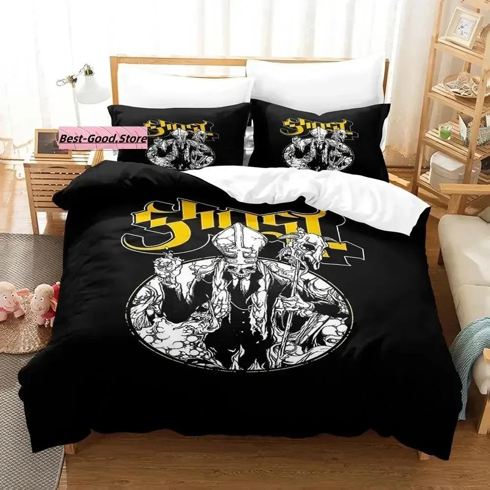 Ghost Rock Band Tank Bedding Set Printed Bed Set With Pillowcase Bed Duvet Cover Soft Single Double Queen Super King Size