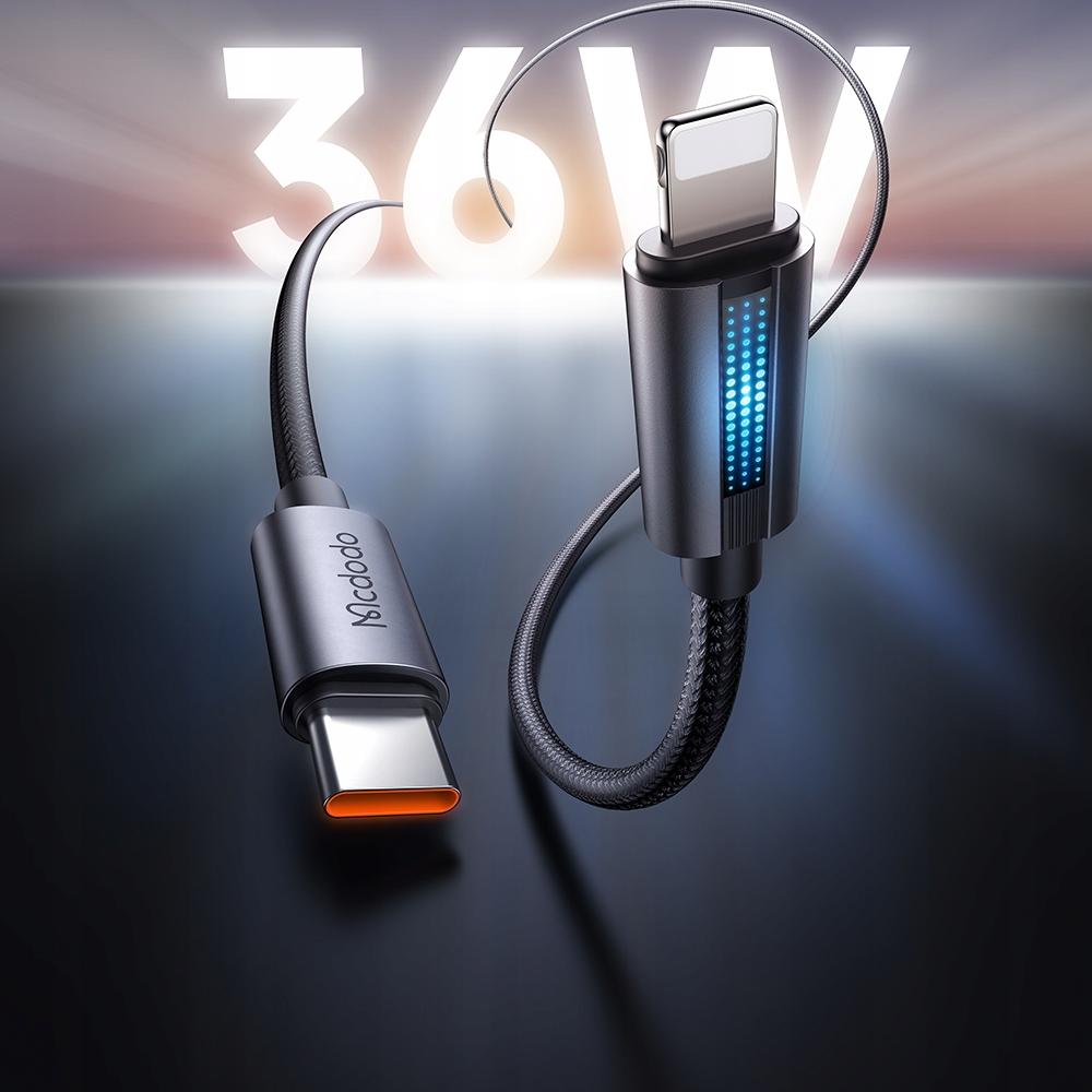 Mcdodo Charger Usb-C Lightning Fast Charging Cable For Iphone 1M Led