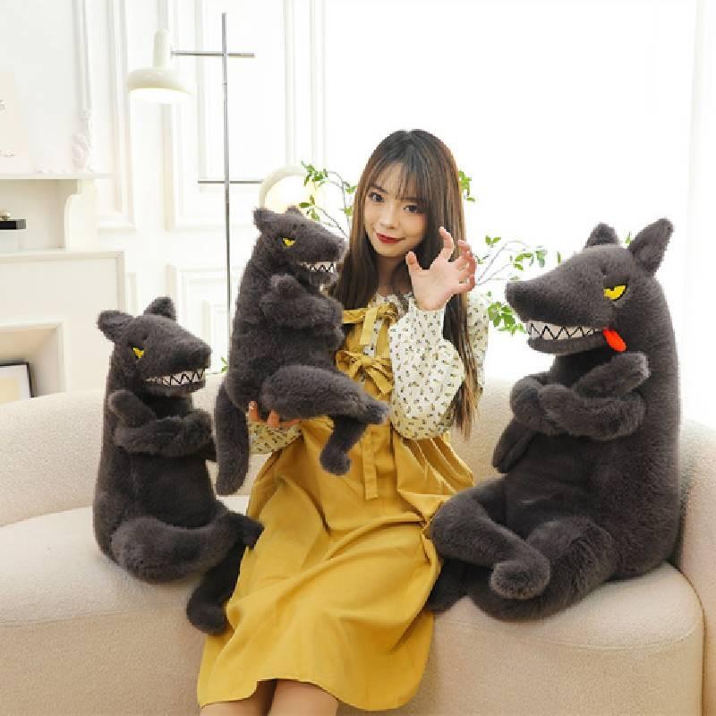 Adorable Plush Green Crocodile Cute Faux Wolf And Fox Stuffed Animal Toy For Kids