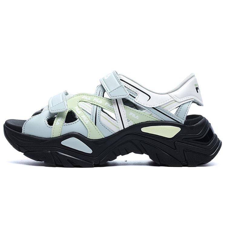 Fila Fishbone Sandal Casual Comfortable Beach Sandals Women Sandals White Green F12W221407FWS