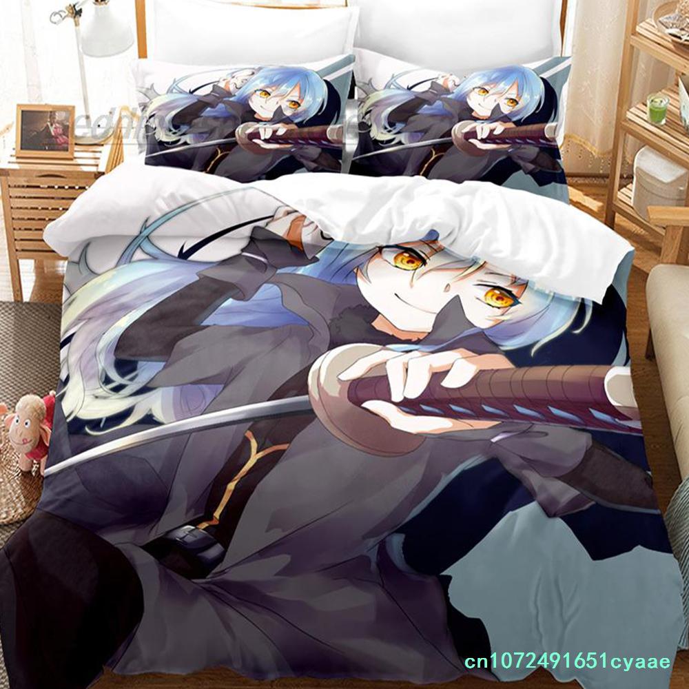 That Time I Got Reincarnated As A Slime Bedding Set Single Twin Full Queen King Size Bed Set Aldult Kids 3D Print Anime Cartoon