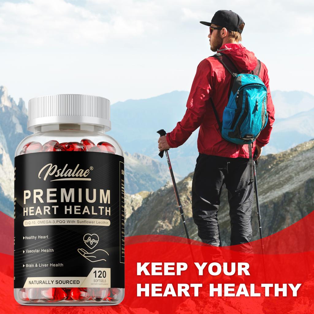 Ubiquinol CoQ10, Heart Health Antioxidant, Natural Supplement for Energy Production, 120 Capsules