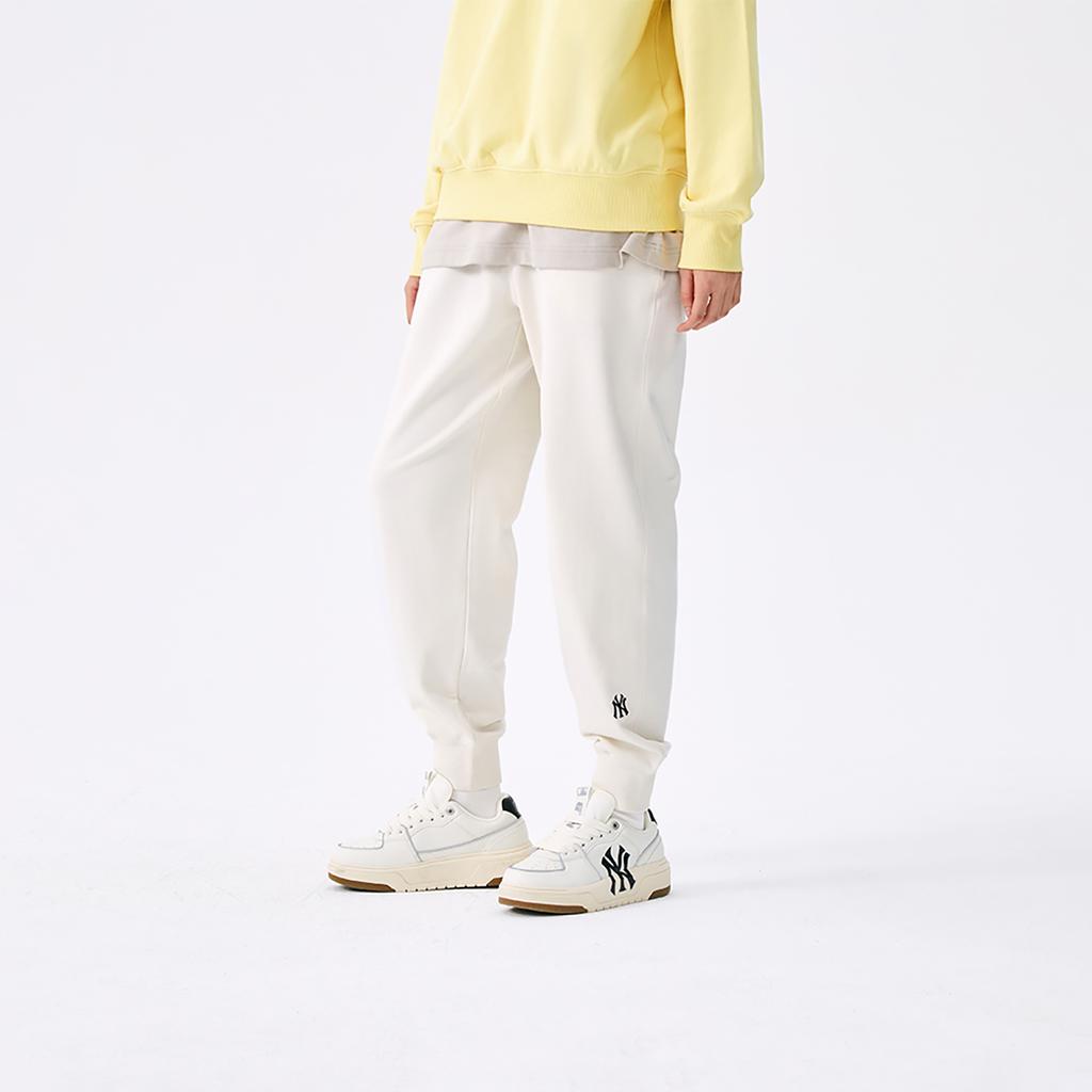 New MLB New York Yankees Basic Collection SS25 Knitted Sports Pants Unisex Cream 3APTB0151-50CRS
