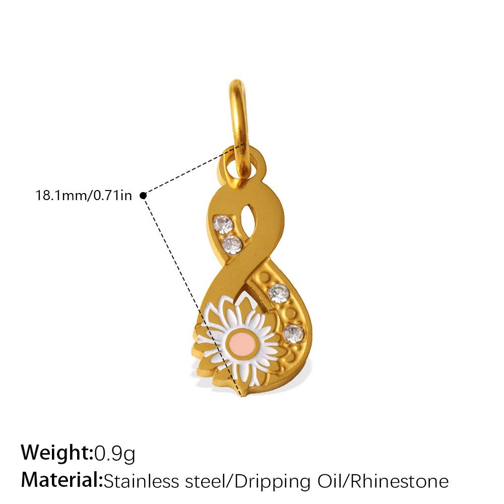 European and American Dripping Oil Small Fresh Plant Series Pendant Cactus Flower Bee DIY Versatile Jewelry Accessories 2026