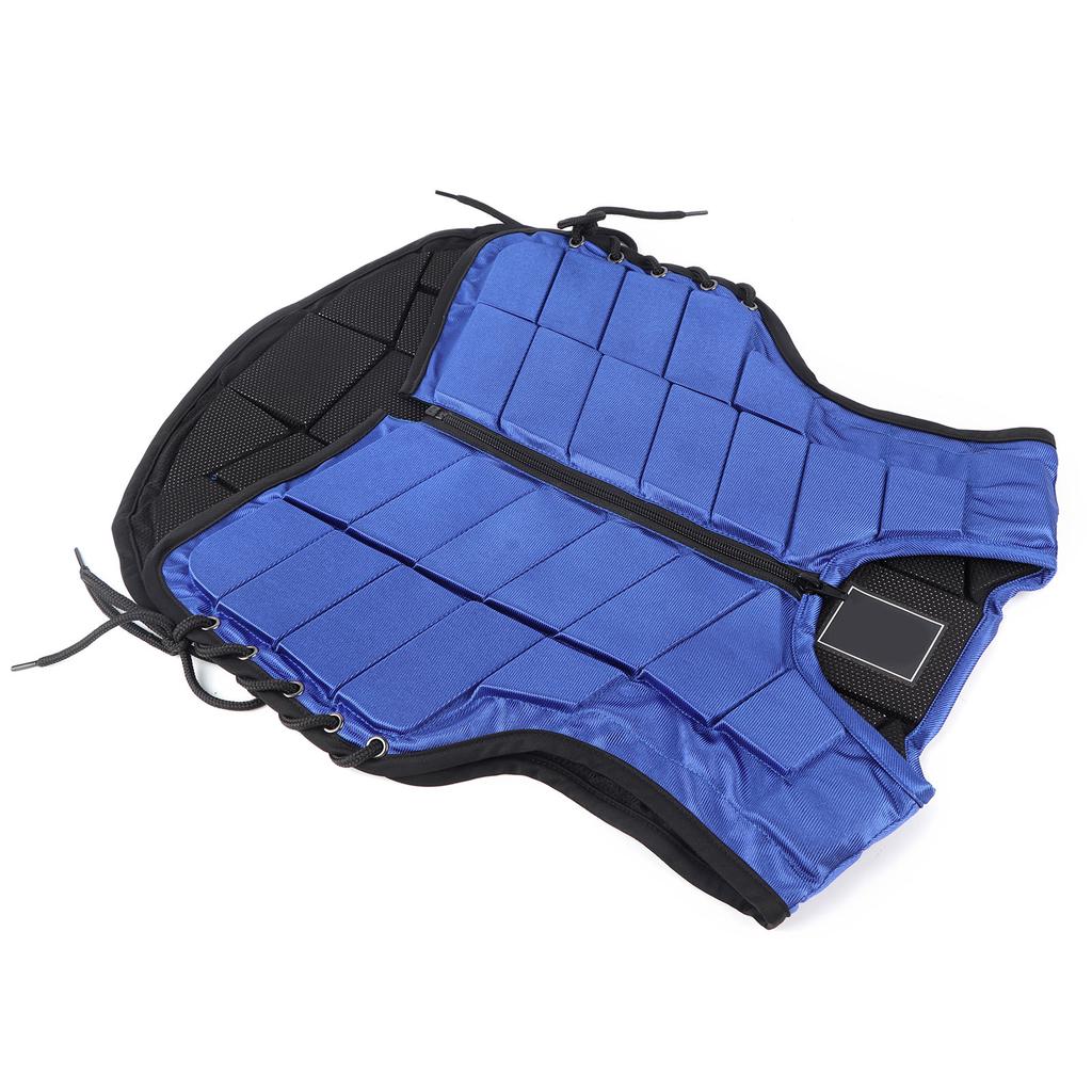 Gilet Equitazione Bambini Imbottito in Schiuma Sicurezza Protezione Equitazione Body Protector BluCL