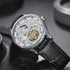 Men Fashion Design Horse Watches Leather Strap Automatic Mechanical Watches Men Luxury Tourbillon Wristwatches