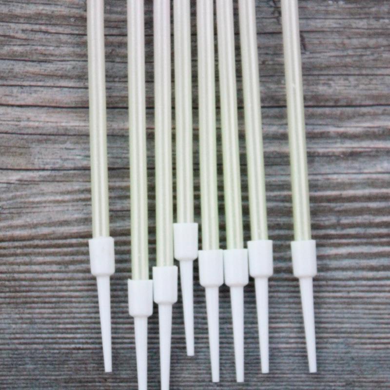 New Green Pink Gradient Candle Creative Romantic Color Party Decoration Birthday Slender Candle with Matches