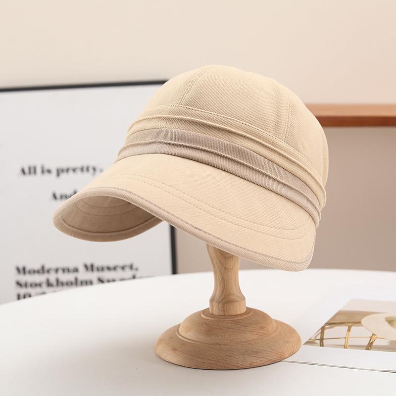 Hat women's spring and autumn bucket hat big head circumference big face round face suitable for versatile temperament show face small cap