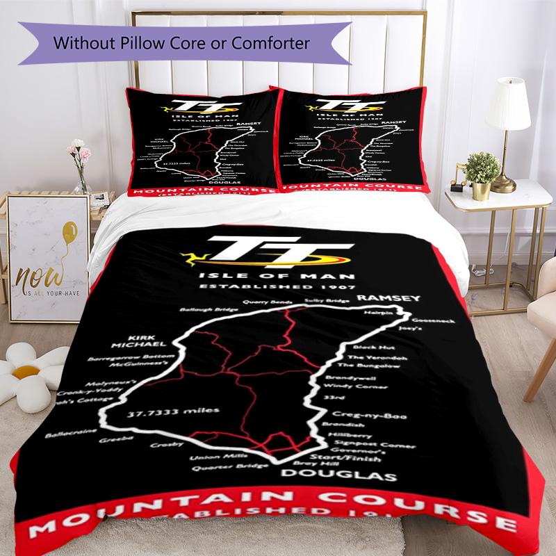 Isle Man Tt Bedding Set Design For Guest Room Machine Washable Christmas Gift