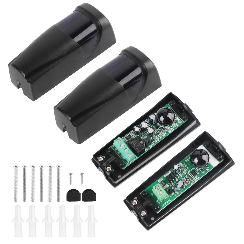 För automatisk grind bil motorcykel tillbehör detektor batteridriven fotocell infraröd sensor 12-24V AC/DC barriär garage infraröd detektor sensor