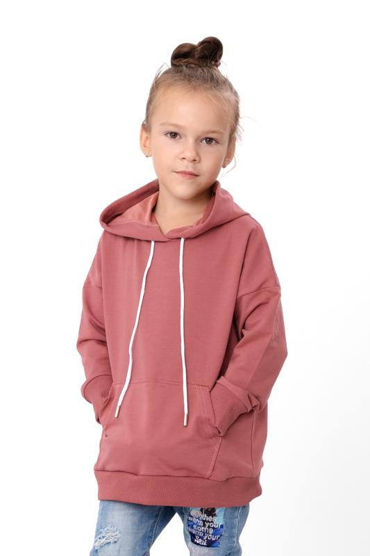 Hoodie (girls) – Solid Color, Soft Cotton Blend & Kangaroo Pocket, Any Season, 6394-057-5 HC