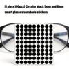 Ochelari Negri din Plastic cu Acoperire Anti-Orbire Inteligentă Pentru Accesorii Ochelari de 5mm și 6mm Autocolant Blocare Lumină