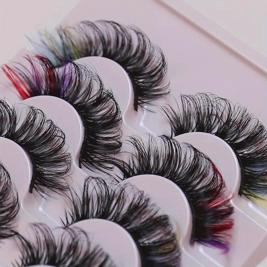 7 пар пушистых искусственных норковых ресниц с несколькими слоями и перекрестным дизайном — фото 8