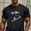 Camiseta Gráfica Azul Claro para Ciclismo de Hombre Transpirable de Verano con Diseño de Bicicleta de Montaña Regalo Divertido para Camiseta de Hombre