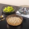 Abay Light Luxury PET Plastic Fruit and Snack Plate