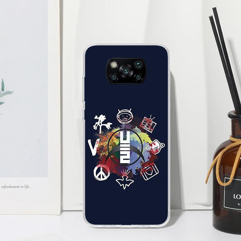 Band U-U2 Rock Phone Case For Xiaomi Poco X7 X6 X5 M7 M8 Pro F7 Ultra Redmi 15C 15 13C 13 12C 12 10 10C 10A Art Fundas Poco X7 X