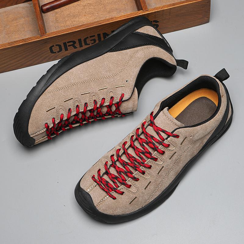 Fashion Wide Toe Men's Casual Sneakers Couple Genuine Leather Sport Footwear Lightweight Breathable Running Shoes Walking Shoes