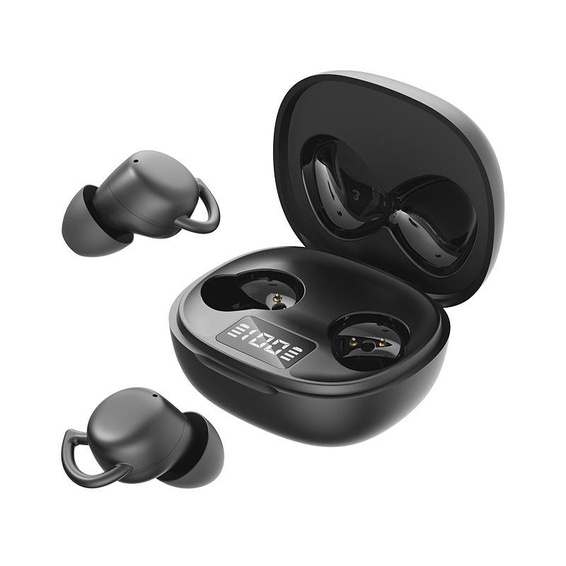 Smart Digital Display Noise-Cancelling Bluetooth Earphones for Sleep and Sports