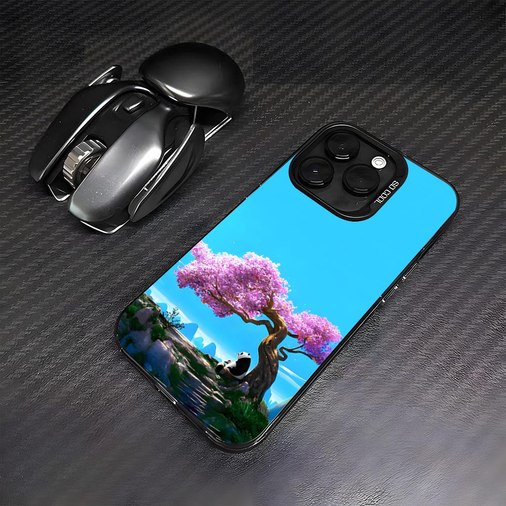 

K-Kung Fu P-Panda Phone Case For IPhone17 Air 16 15 14 Plus 13 12 11 Pro 7 8 XS Max XR Silver Black Bumper Case iPhone 11ProMax