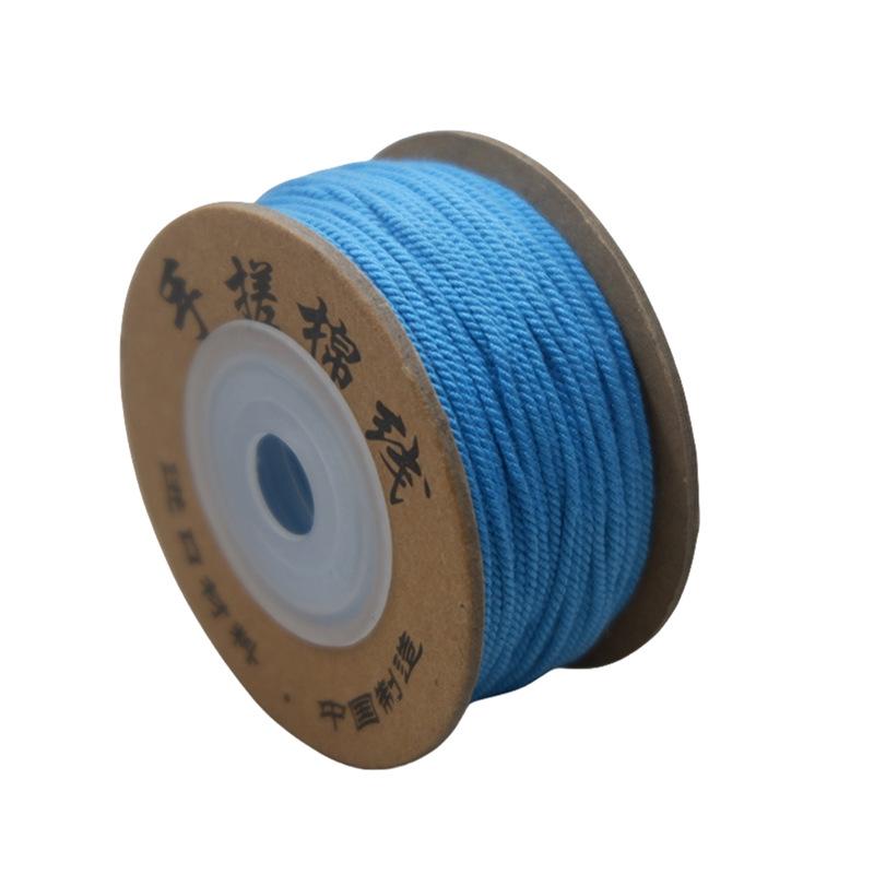 

Праздник драконьих лодок разноцветная веревка своими руками разноцветная веревка ручная работа самотканый материал для браслета тибетская ручная работа натирание хлопчатобумажной нитью веревка 1.5MM/about 18m озеро синий