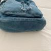 Vintage Denim Tote Bag Multi-Pocket Commuter Shoulder Crossbody Bag