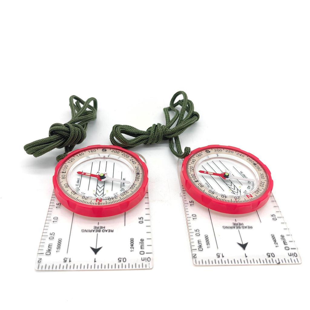 High-Precision Student Compass with Ruler and Luminous North-Seeking Feature for Orienteering