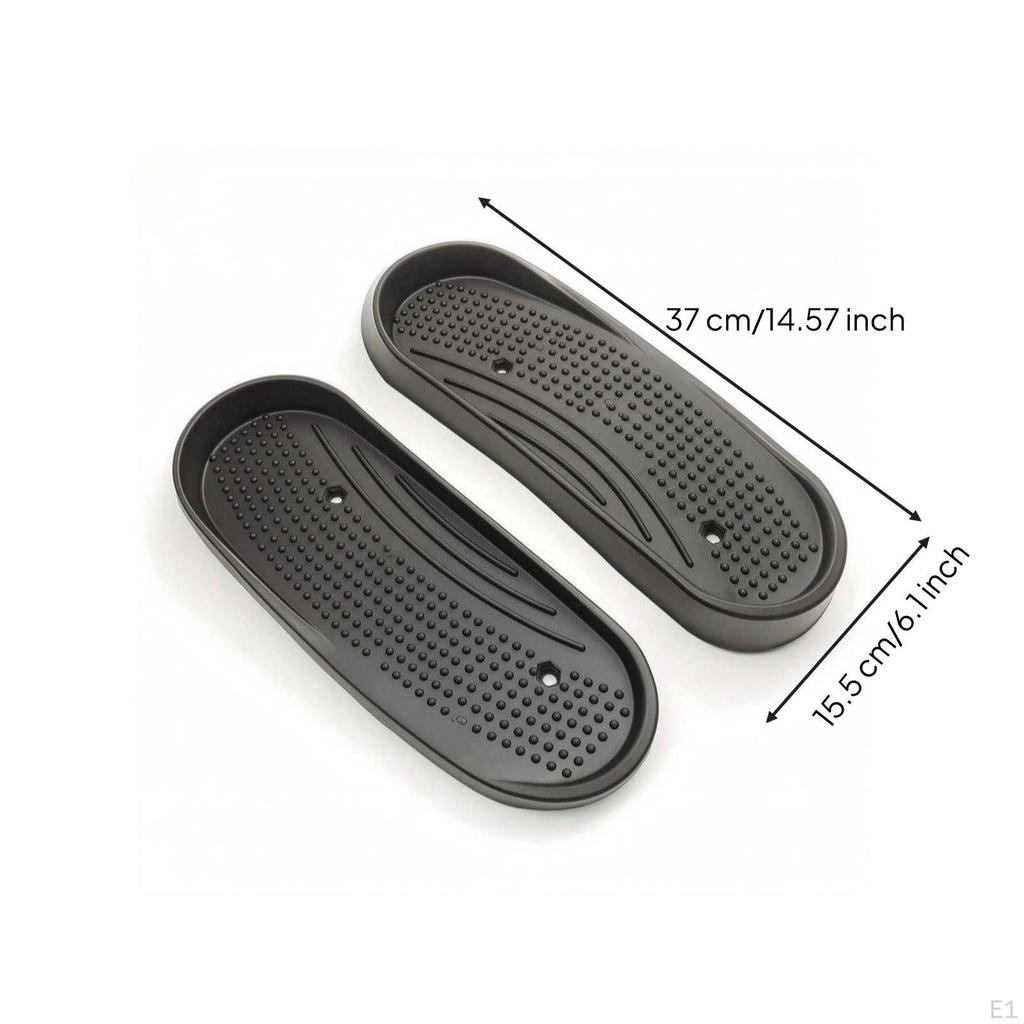 Exercise Equipment Pedal Non Slip with Textured Surface Replacement Footplates for Home Gym
