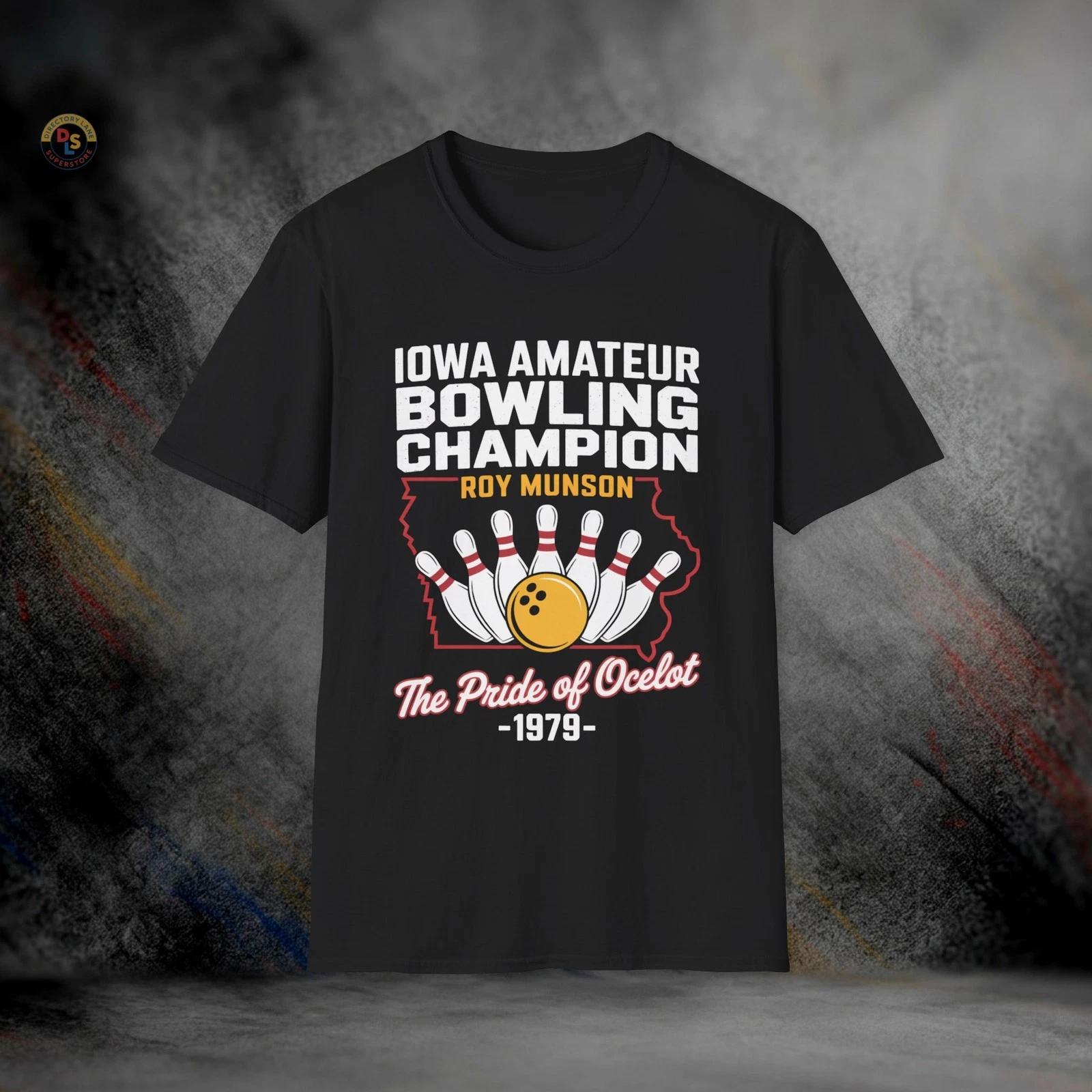Roy Munson Iowa Bowling Champion Kingpin T-Shirt | Softstyle Tee XXXL