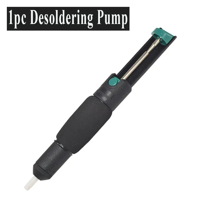 Aluminum Metal Desoldering Pump Suction Tin Gun Solder Sucker Pen Vacuum Soldering Removal Tool Iron Desolder Hand Welding Tool