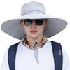 Detachable Hat Top Large Brim Sun Hat Foldable Sun Protection Hat Sports Fisherman Hat  Man