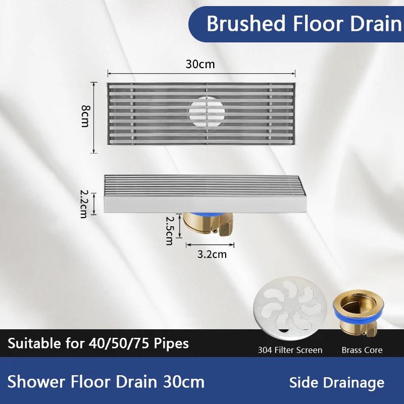Bathroom Odorproof Floor Drain Stainless Steel Linear Shower Drainage Filter Crazy Drainage Floor Drain for Kitchen Accessories