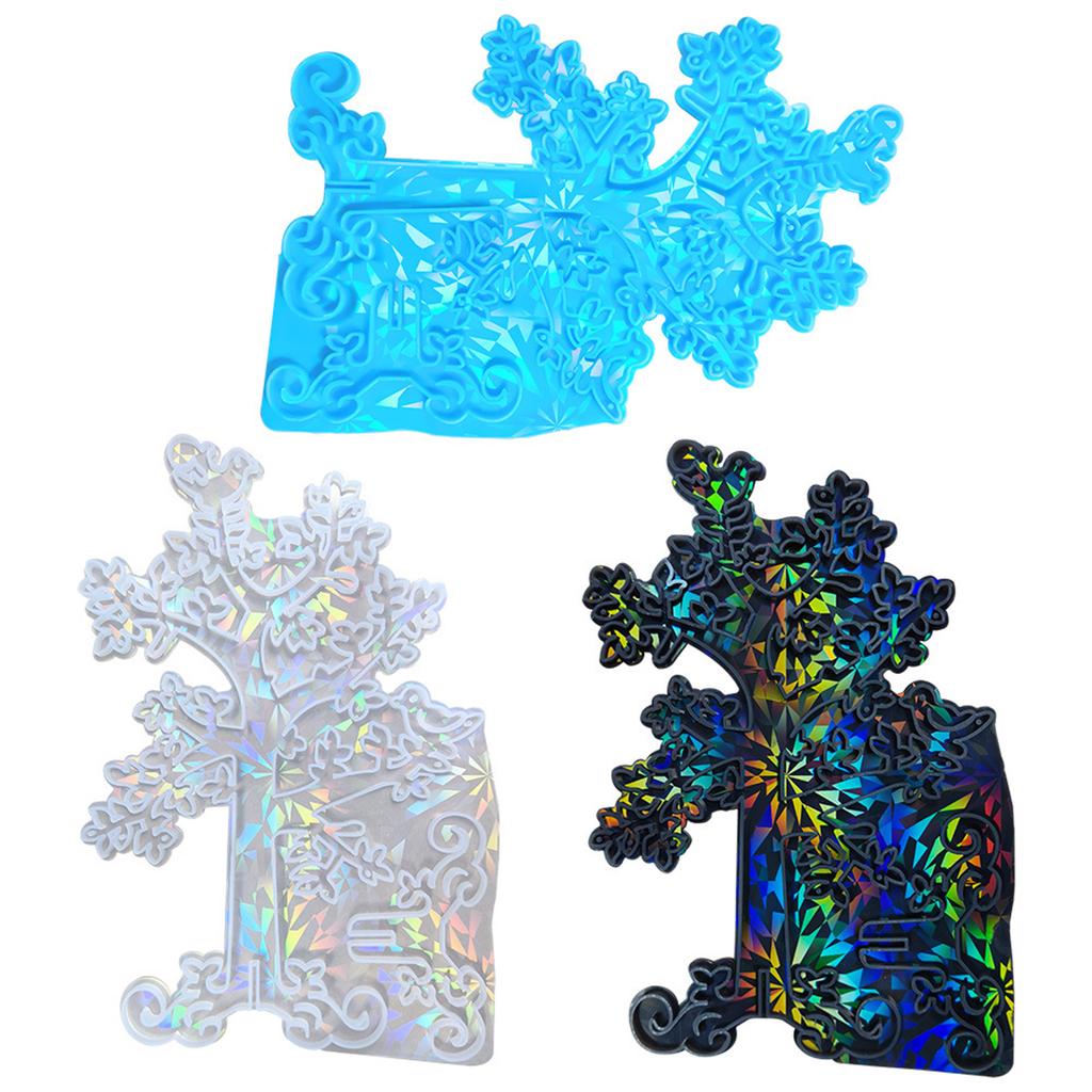 Silicone Mold Holographic Ancient Tree Epoxy Resin Casting Mould for Home Decor