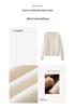 Women's Thick Three-Strand Cashmere Drop-Shoulder Sweater - 2025 Autumn/Winter Collection, Round Neck Base Layer Top