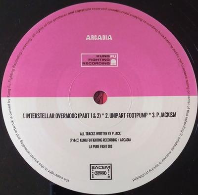 Disc de 12 inch P.JACK - Interstellar Overmoog LAPUREFIGHT003 Kung Fu Fightin 1998 Franța Dance & Electronic Second-hand
