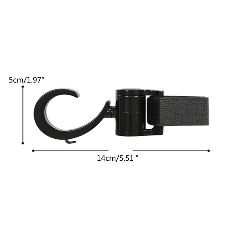 Baby Stroller Organizer Hooks Cartoon Bear Stroller Hooks Adjustable Bag Hanging Hook Sturdy Stroller Accessories