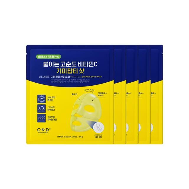 CKD Guaranteed - Vita C Teca Blemish Shot Mask Set 34g x 5 sheets