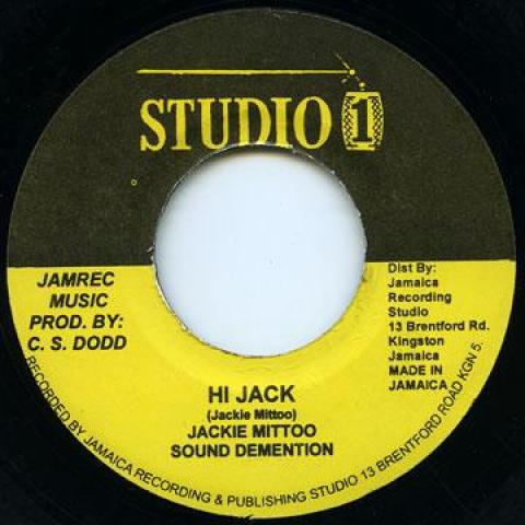 7inch Record JACKIE MITTOO / TREVOR CLARKE - Hi Jack / Sufferation none Studio One 2013 Jamaica Reggae, Ska & Dub Used