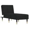 VidaXL Chaise Longue Black Velvet 352805