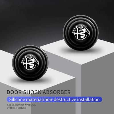 Car Crashproof Silicone Mat Door Shock Absorber Pad Interior Accessories For Giulietta 159 147 Mito Giulia GT Stelvio