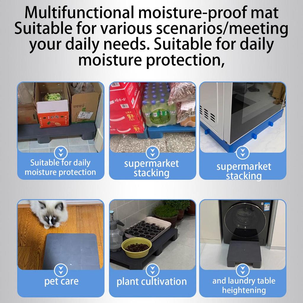 Floor Pallets Lightweight Waterproof Organization Risers Floor Display Pallets For Indoor Outdoor Garage Supermarket Warehouse