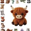Cute Diy Handmade Colorful Beaded Animal Figurines Material Kit Perfect For Home Desktop Decor Ideal Gifts For Craft Lovers